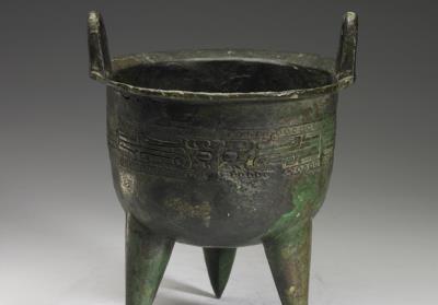 图片[2]-Ding cauldron with animal-mask pattern, early Shang dynasty, c. 16th-14th century BCE-China Archive